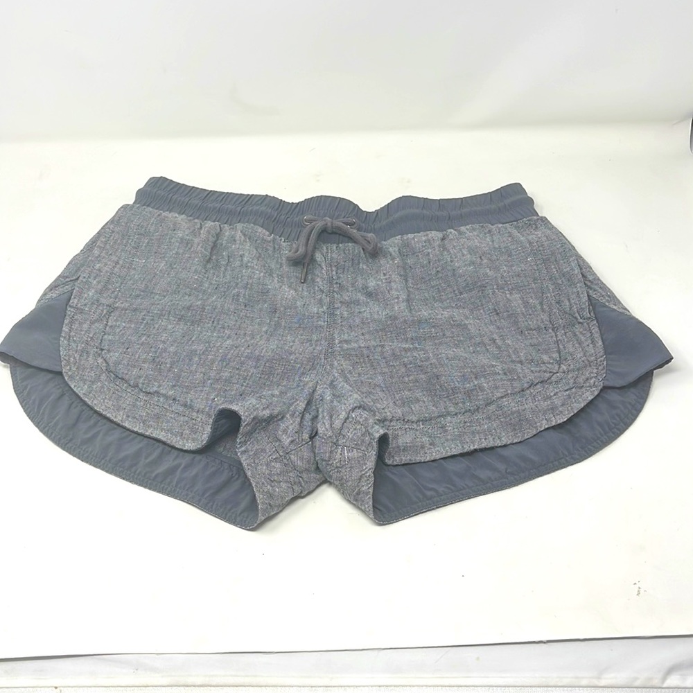 Athleta Cabo Beachside Linen Short Dark Gray Size 8